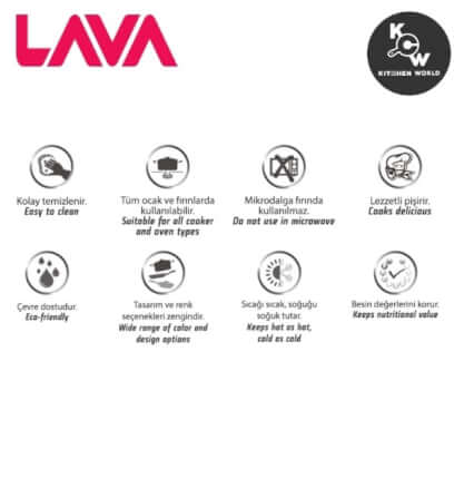 หม้อตุ๋นเหล็กหล่อขนาดเล็ก Lava Y TC 10 K2 BL ขนาด 10 ซม. สีดำ_10